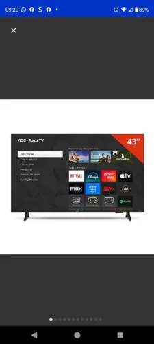 Smartv TV 43 AOC Full HD LED