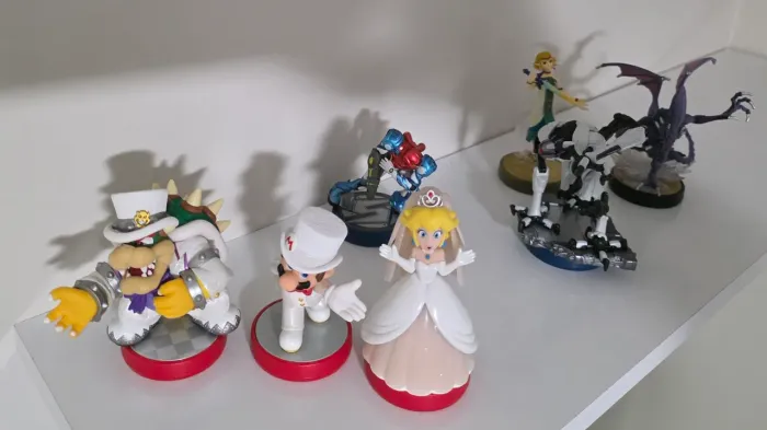 Amiibos Metroid, Zelda e Mario