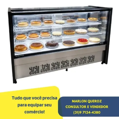 Balcão De Bolos E Tortas 1,75M Polar Novo