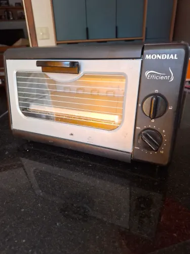 Mini forno Mondial mod Efficient FR-02 600W de potência 127V 2 resistência nunca usado