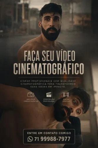 Faço videos CINEMATÓGRAFICOS