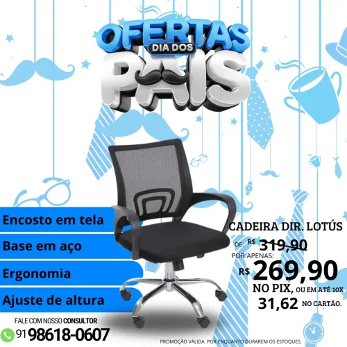 Cadeira diretor lótus