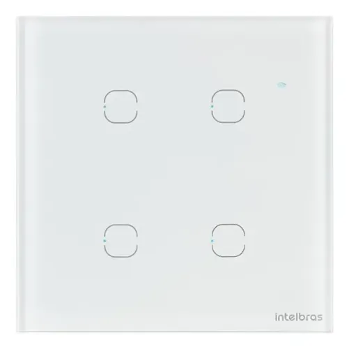 Interruptor Inteligente Touch 4 Ews 1004 Branco Intelbras