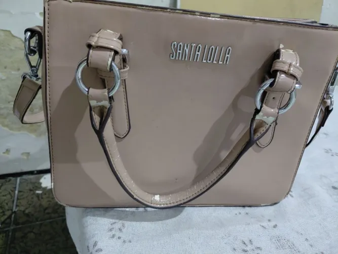Bolsa bege santa lolla original 