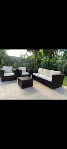 conjunto de sofá para área externa