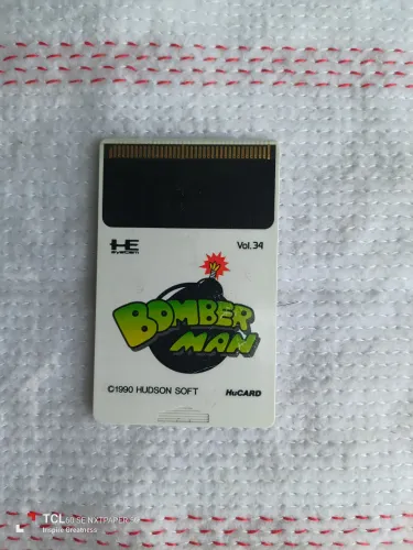 Hucard japonês - Nec Pc Engine TurboGrafx - Game ou jogo - Bomberman - Loose - Vintage