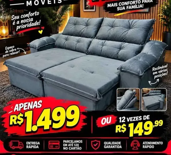 Só retrátil reclinável