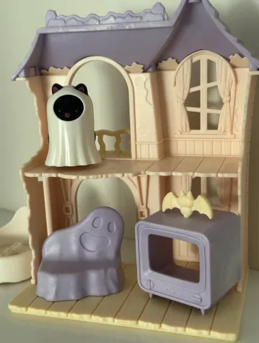 set sylvanian families casa assombrada