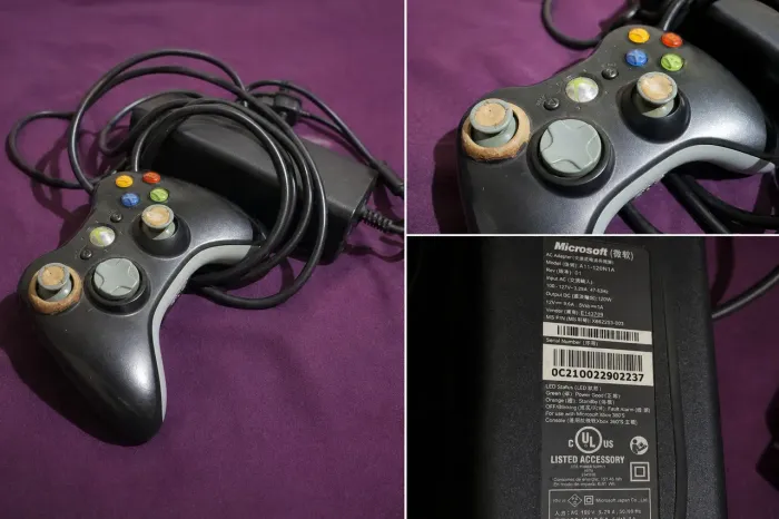 Fonte + controle ? originais de Xbox 360