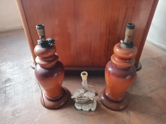Suporte de Abajour de Cerâmica Grande