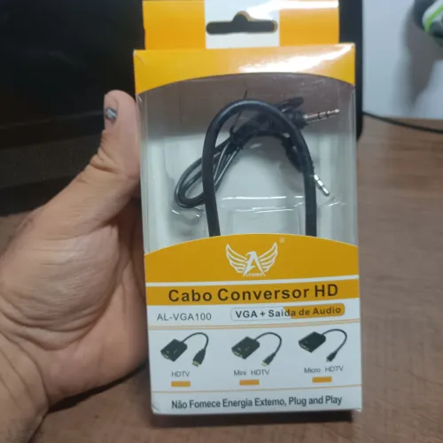 CABO CONVERSOR HD (VGA + SAIDA DE ÁUDIO)