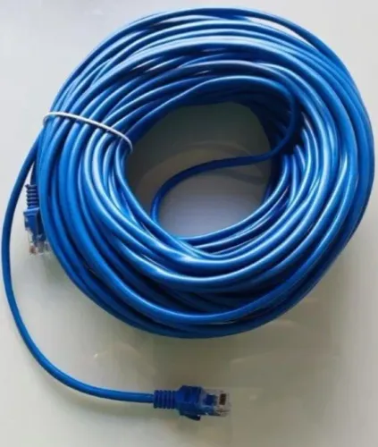 Cabo De Rede Internet 30M Cat 5e Lan RJ45 Crimpado IT-BLUE