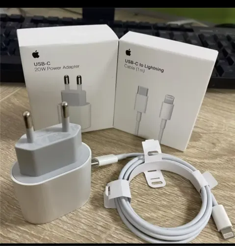 Carregador iPhone 05 ao 14 20W Fonte USB-C Tipo Lightning de 1M Original