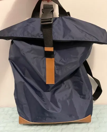 mochila lona azul armybr
