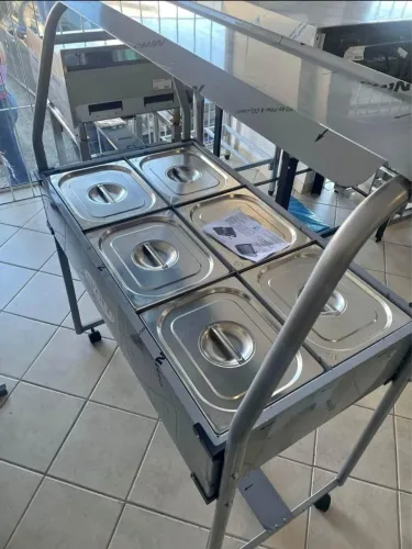 BUFFET TÉRMICO AQUECIDO 6 CUBAS INOX- 220V R$ 2.399,00