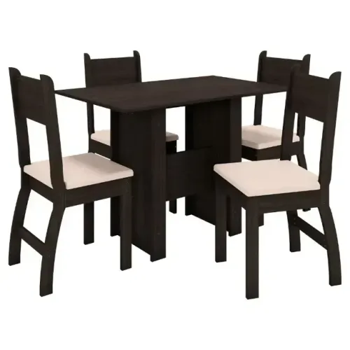 Mesa para cozinha com 4 cadeiras