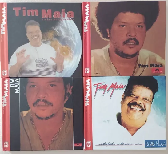 4 CDs/LIVRETOS - TIM MAIA COLEÇÃO FOLHA