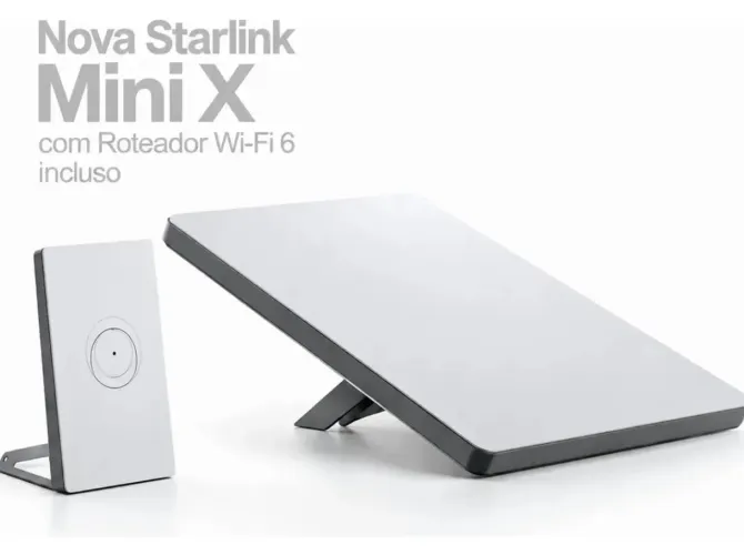 Starlink Mini X Internet com Roteador - Lançamento