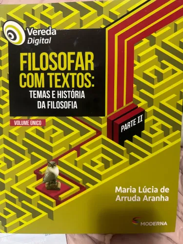 Vereda digital: filosofar com textos: temas e historias da