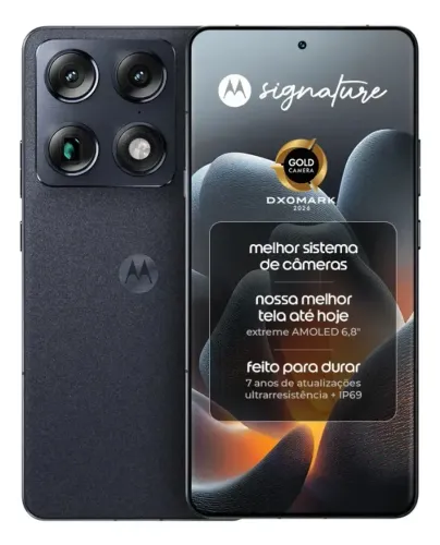 Smartphone Motorola Signature 5G - 512GB 24GB RAM PRETO