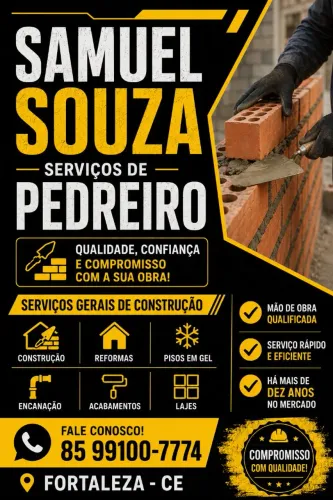 Serviço de pedreiro...