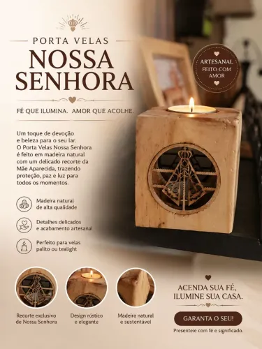 Porta velas nossa senhora