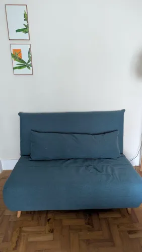 DOAÇÃO: Sofá-cama Verde