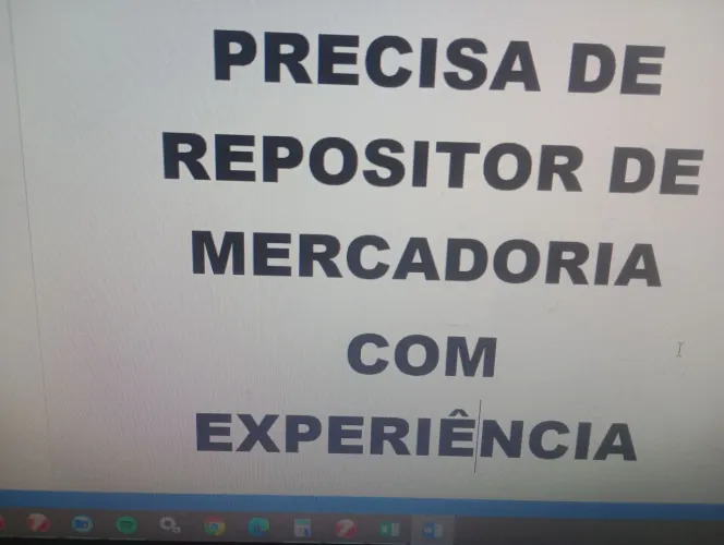 Repositor de mercadoria