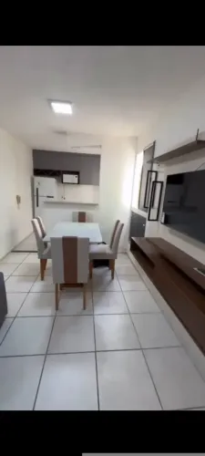 Apartamento mobiliado no condomínio Parque Flora