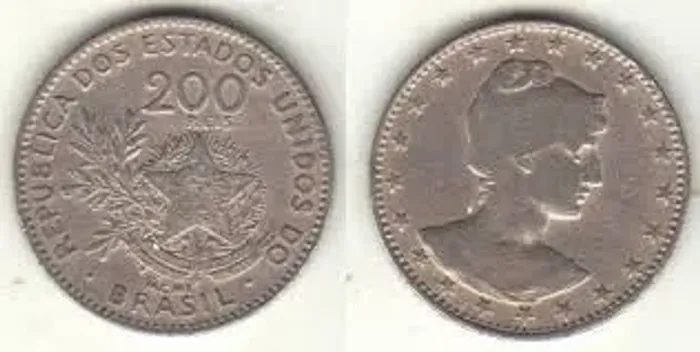 Moeda 200 réis 1901