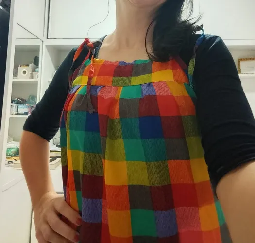 Vestido estilo caipira adulto