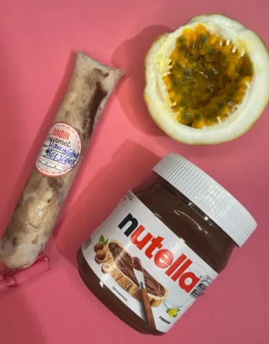 Dindin Gourmet de Maracujá com Nutella