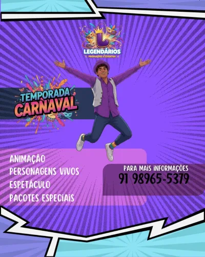 Animação, personagens, shows