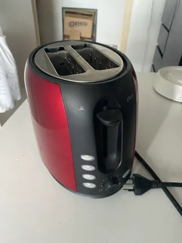 Torradeira Elétrica Bbkr De Aço Inox Vermelha Oster 110v Vermelho