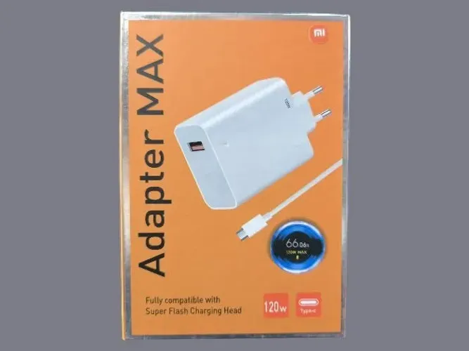Carregador 120W Tipo-C p/ Xiaomi/Poco - Novo na Caixa
