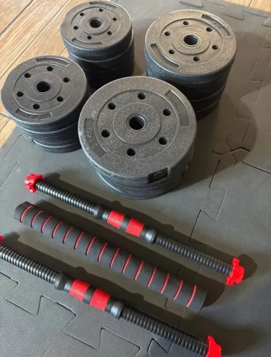 Kit Musculação 40kg - 6 em 1