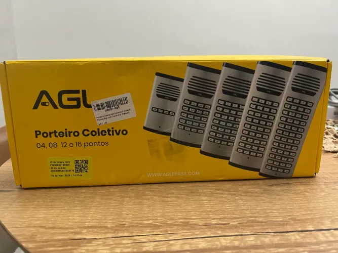 Porteiro Interfone AGL 8 Pontos - Lacrado 