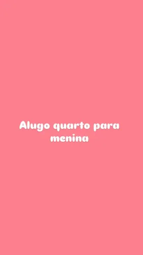 Alugo quarto para menina