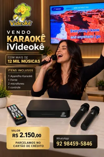 Karaokê iVideokê +12 mil músicas