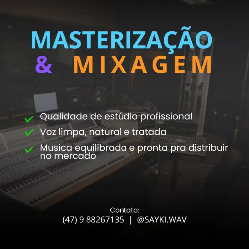 Mixagem e Masterização 
