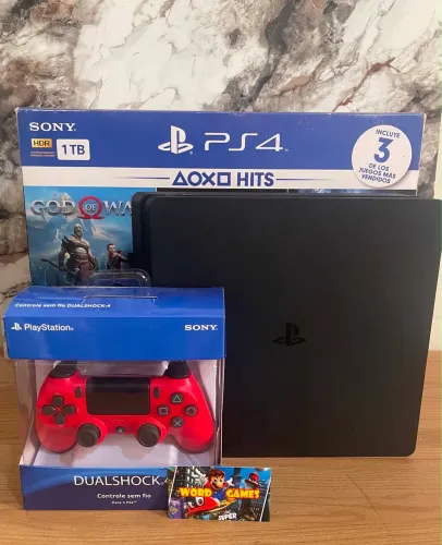 Ps4 Slim 1Tb 1 controle Novo com garantia