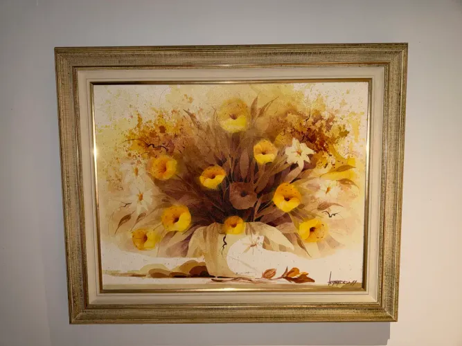 Quadro flores amarelas Fernandes 
