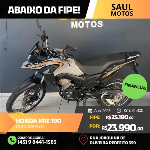 Honda XRE 190 Adventure - 2025