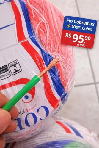 Fio 2.5mm 750V 100m - Compra Certa pra Sua Obra