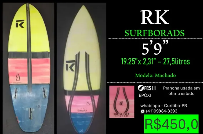 Prancha de surf RK 5´9" (19.25" x 2,31") 27Litros