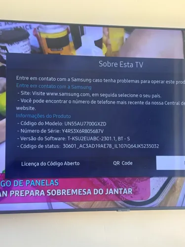 Tv samsung 55 (com defeito na tela)