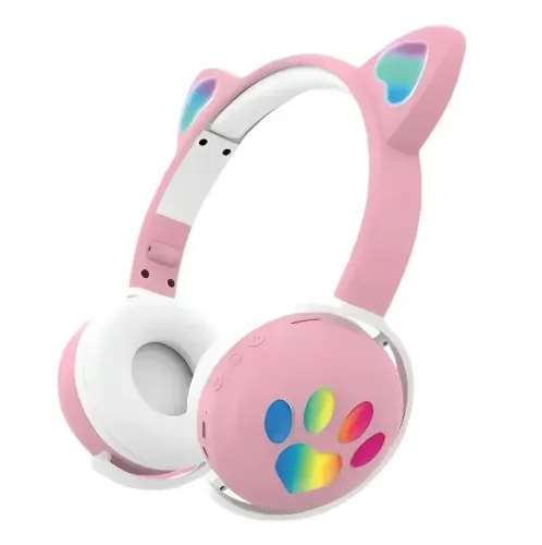 Fone De Ouvido Bluetooth Orelha De Gato Lehmox Lef-1018