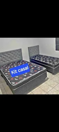 Cama box casal + cabeceira