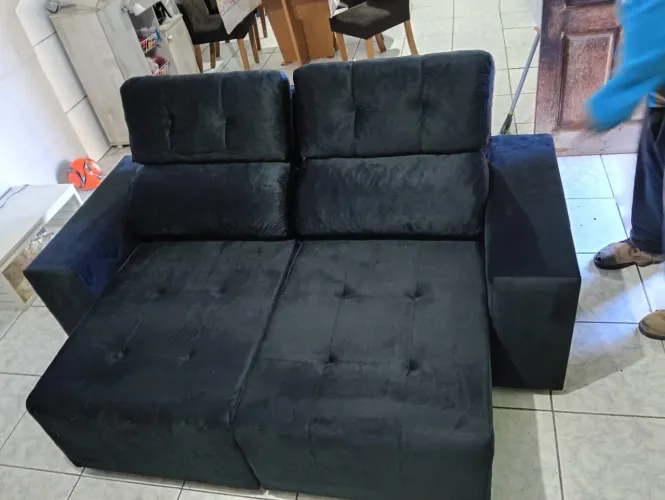 SOFA RETRATIL RECLINÁVEL 2MT NOVO DE FABRICA ENTREGA RAPIDA E GRATUITA