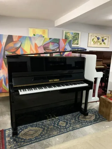 Piano Top Linha Fritz Dobbert Mod AL Resina Preto Brilhante Super Zero